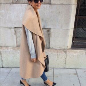 Zara Woman Tan Outerwear Cape
